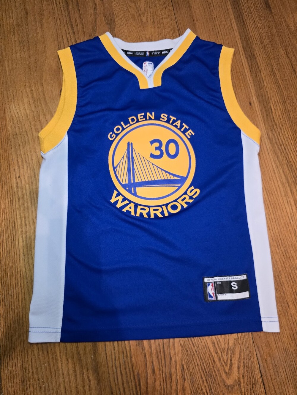 Stephen Curry #30 Golden State Warriors Jersey Blue Replica Icon Road Small NBA